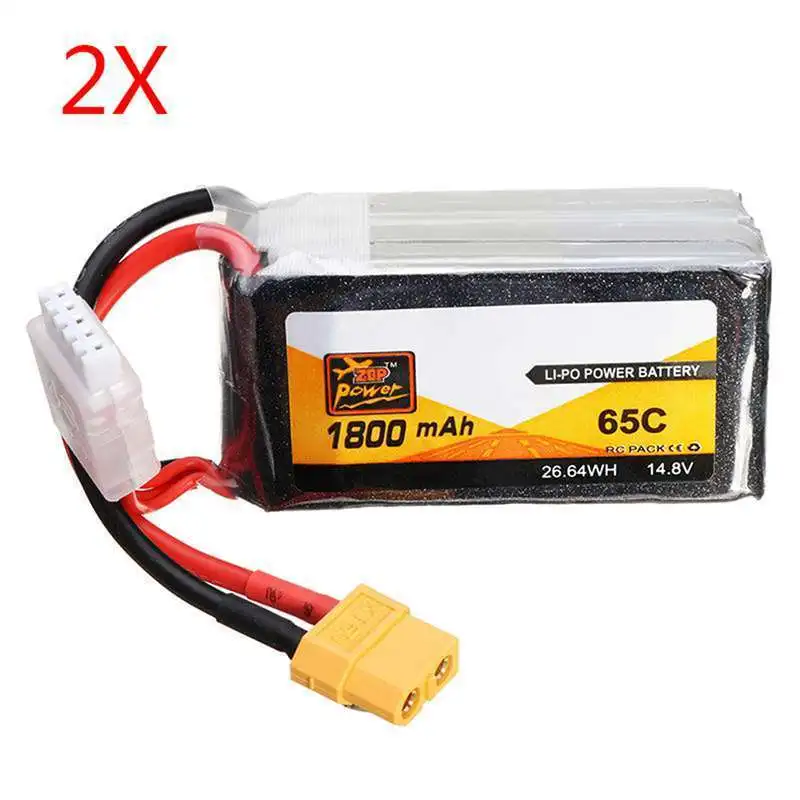 Лучшее предложение Перезаряжаемые Lipo Батарея ZOP Мощность 14,8 V 1800 мА/ч, 65C 4S Lipo Батарея XT60 штепсельной вилки