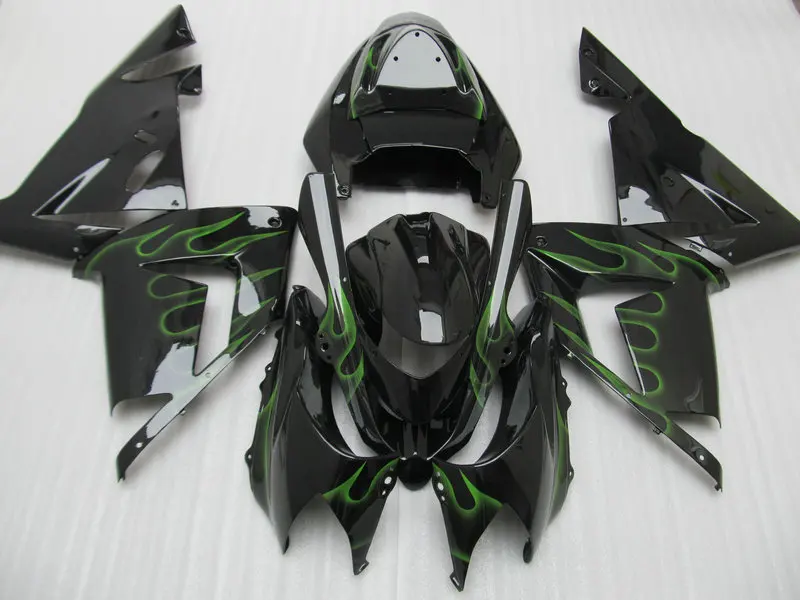 Пользовательские мотоцикл обтекатель комплект для KAWASAKI Ninja ZX10R 04 05 ZX 10R 2004 2005 ABS