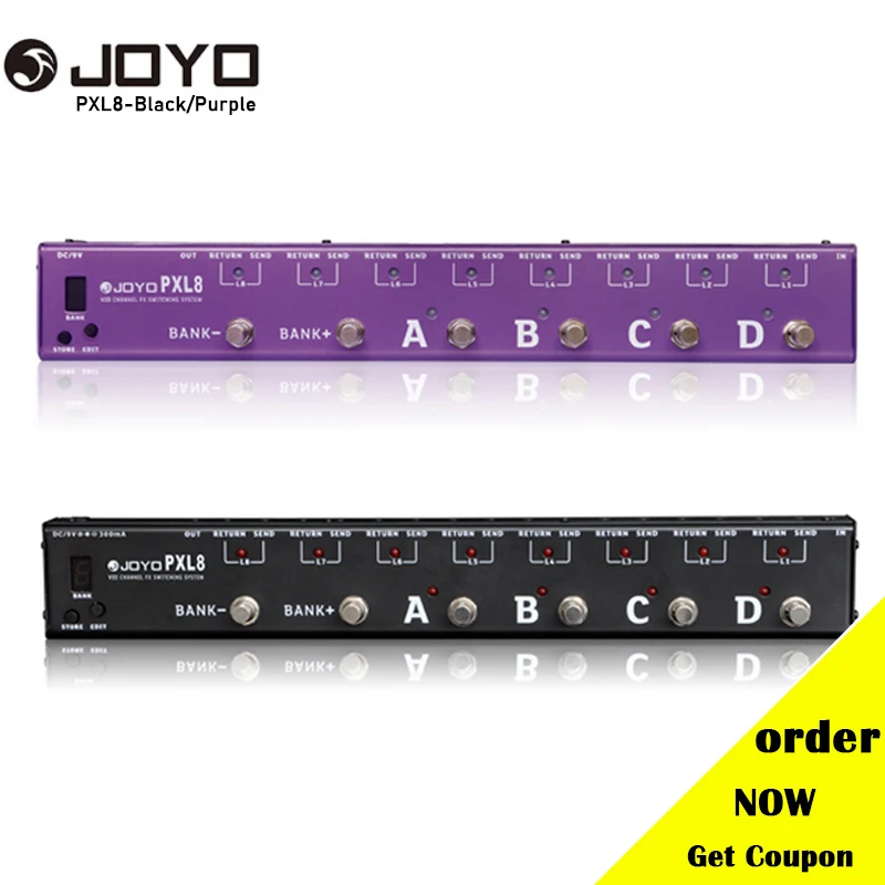 JOYO PXL8 8 петель гитарный программируемый эффект педаль Looper Switcher маршрутизатор циклическая система WAVE-X Для Boss Mo oer контроллер педали