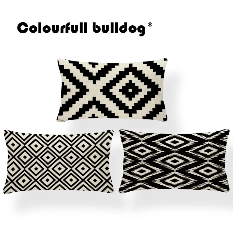 Геометрические наволочки в скандинавском стиле для детей клетку 30 х50 из