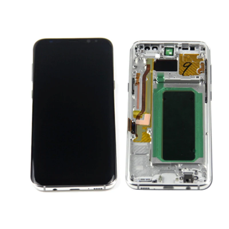S8P WITH SILVERFRAME Для samsung Galaxy S8+ G9550 G955F дисплей ЖК-экран Замена для samsung SM-G955FD G955N ЖК-дисплей экран модуль - Цвет: S8P WITH SILVERFRAME
