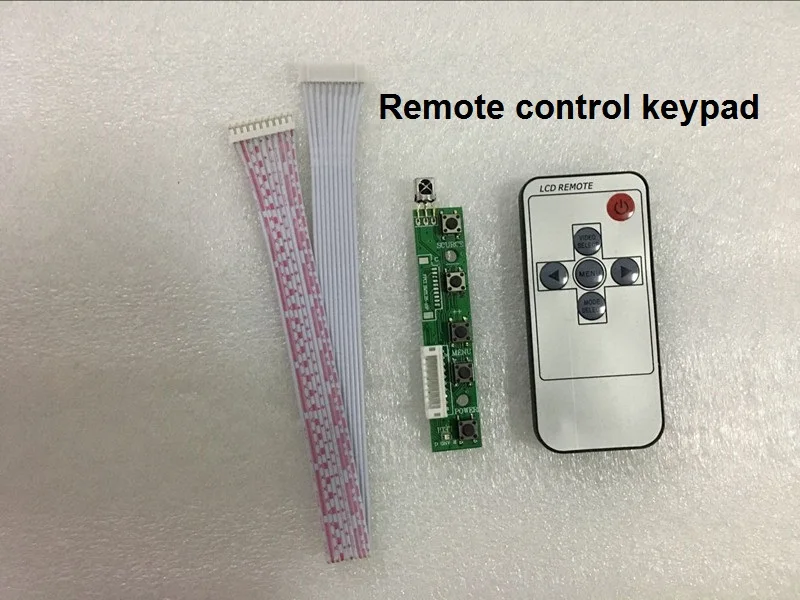 Remote keying ЖК ttl LVDS плата контроллера HDMI VGA 2AV 50 PIN для AT070TN90 92 94 Поддержка автоматически Raspberry Pi драйвер платы - Цвет: Remote keying