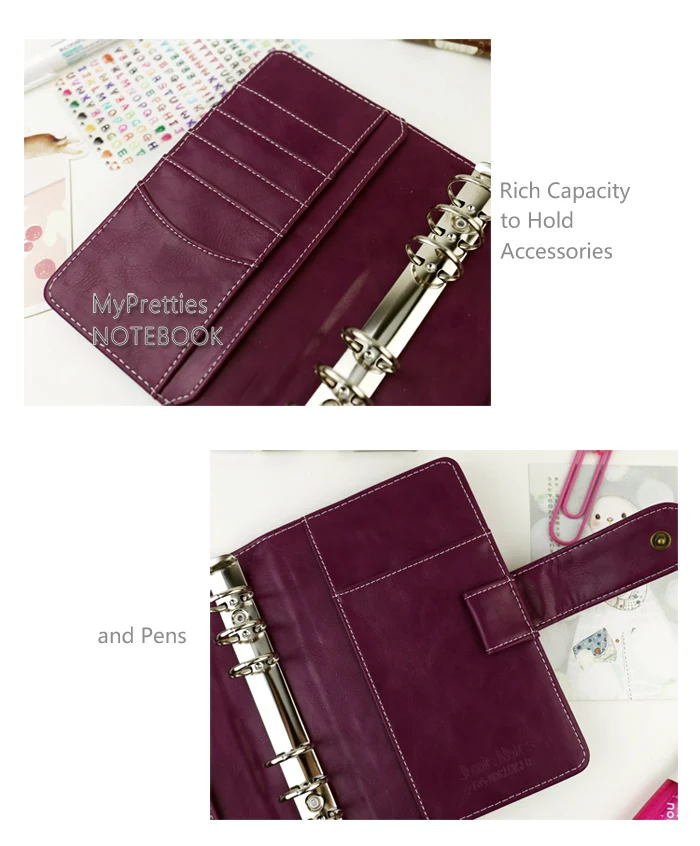 MyPretties спокойной Binder Тетрадь a5 a6 планировщик Журнал Повестка DIY ретро Организатор школьные канцелярские