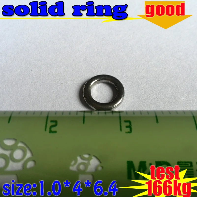 2016only fishlures 30pcs/lot fishing solid ring size 1.0*4*6.4mm 304 stainless steel test 166kg | Спорт и развлечения