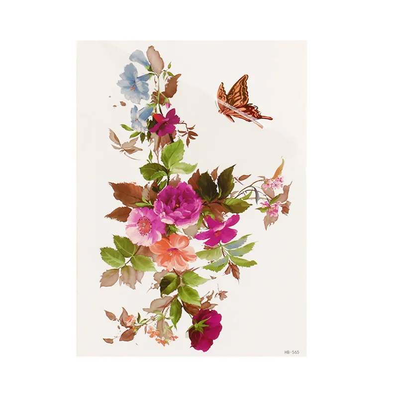 Новая модная китайская временная татуировка на Хэллоуин наклейка тело бумажная