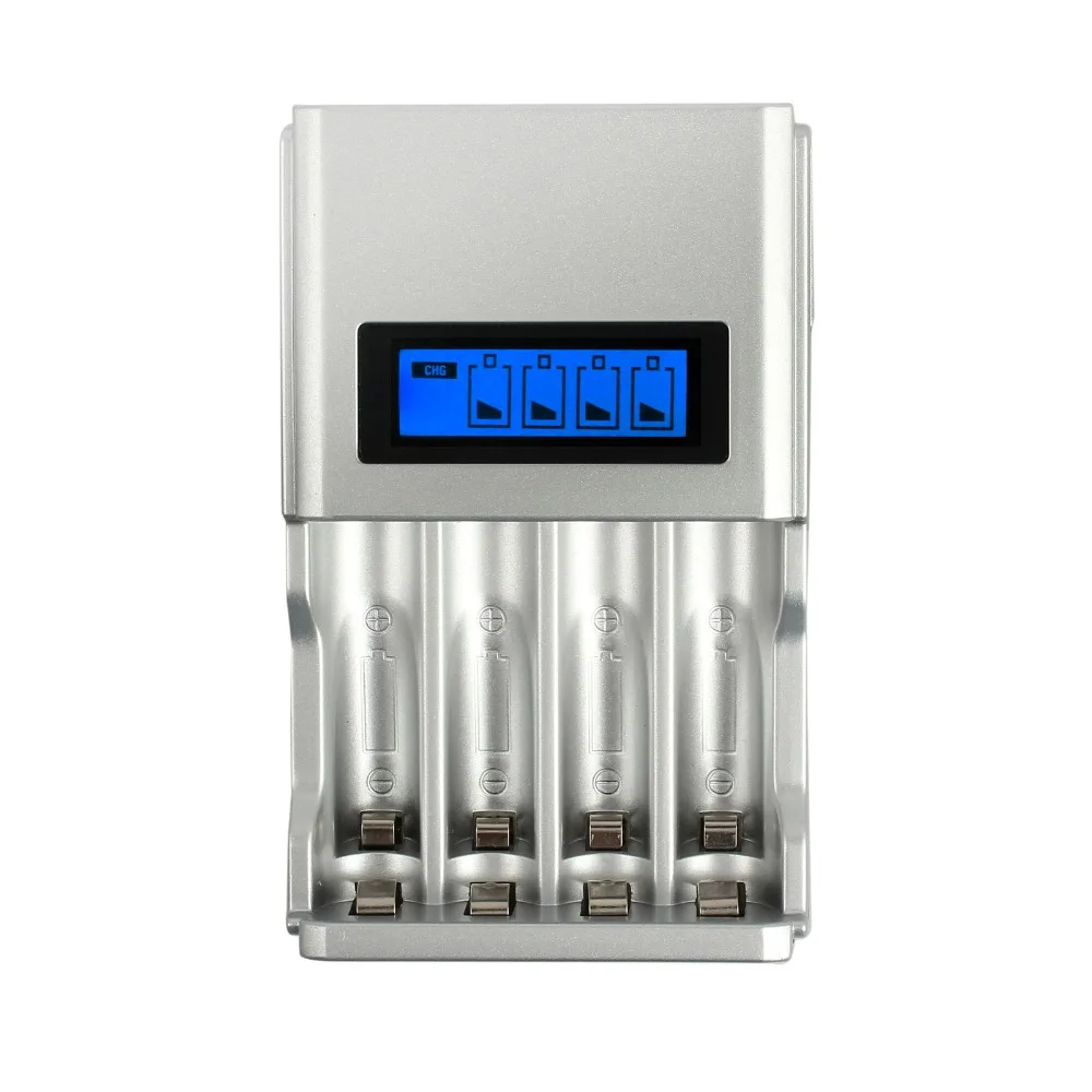 ЖК зарядное устройство PROSTER Varta для 4 аккумуляторов AA / AAA (включая батарейки с 2100