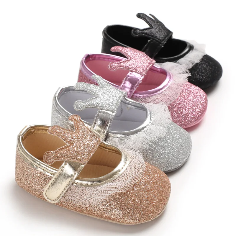 

0-1 year old female baby princess shoes silicone non-slip baby toddler shoes