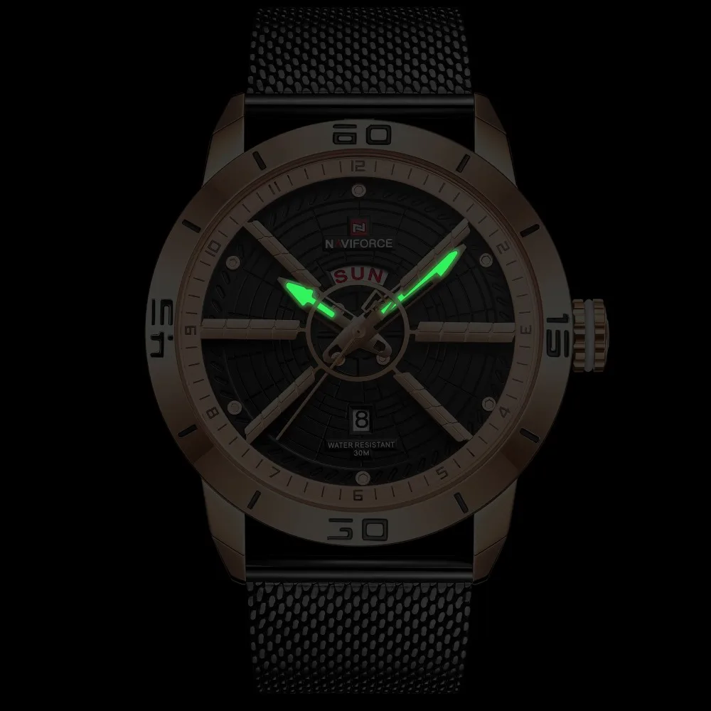 Часы Naviforce мужские кварцевые водонепроницаемые|Мужские спортивные часы| |