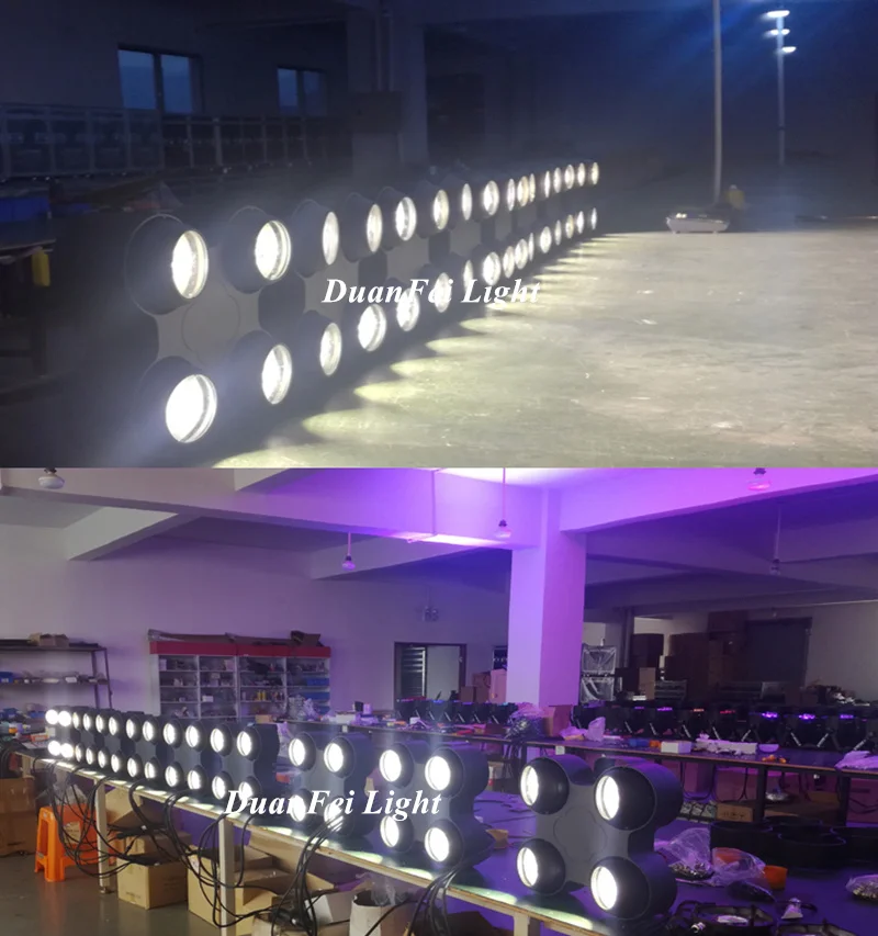 2pcs Aluminum stage led cob blinder dmx white warm 4x100w outdoor audience lightings | Лампы и освещение