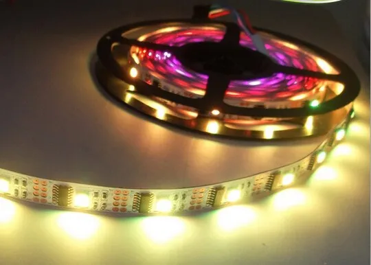 5 м WS2801 5050 RGB Мечта цветная светодиодная лента индивидуально Адресуемая DC5V ws2801 ic 32