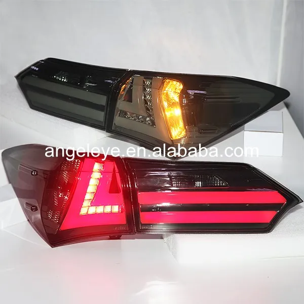 

2014 год для TOYOTA Corolla светодиодный задние фонари, задний фонарь, дымчатый черный YZ