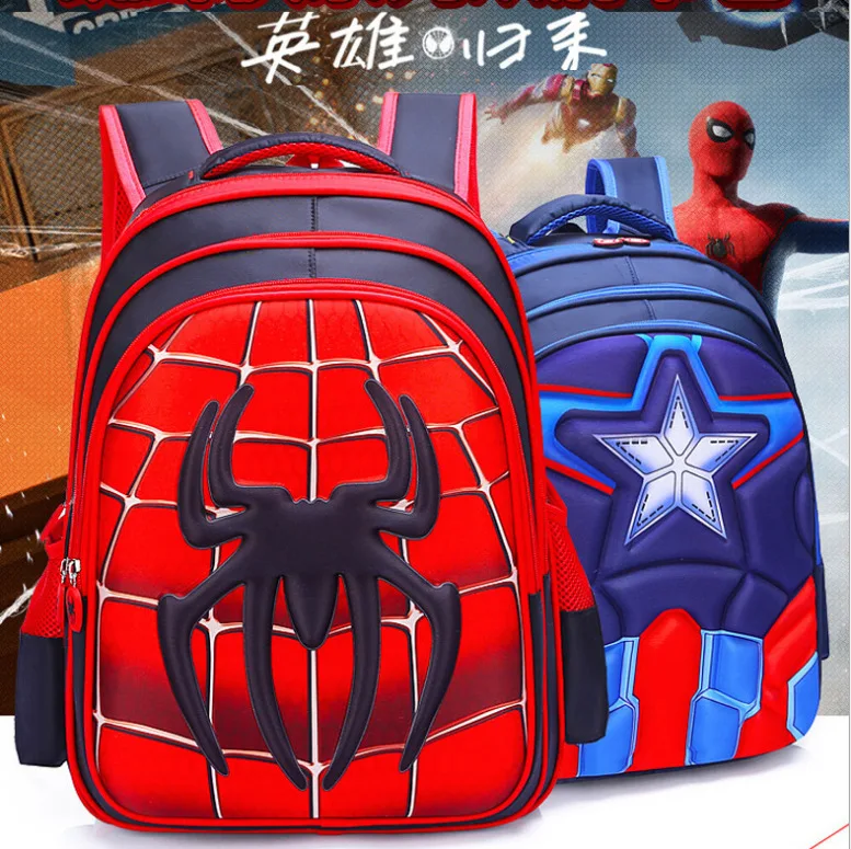 2019 Человек паук ninos mochila escolar con estuche de lapices Set para primaria Libre escuela bolsas|Школьные ранцы| |