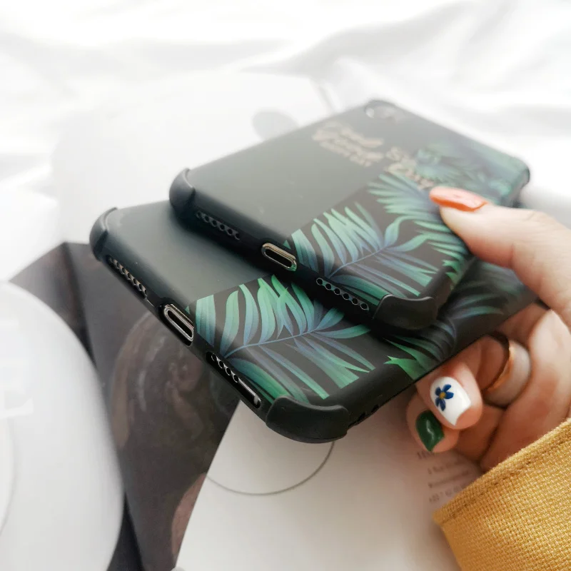 Матовый Ударопрочный Мягкий чехол для телефона iphone11 Pro Max XR XS MAX 6 7 8plus X, чехол с буквенным принтом в виде банана