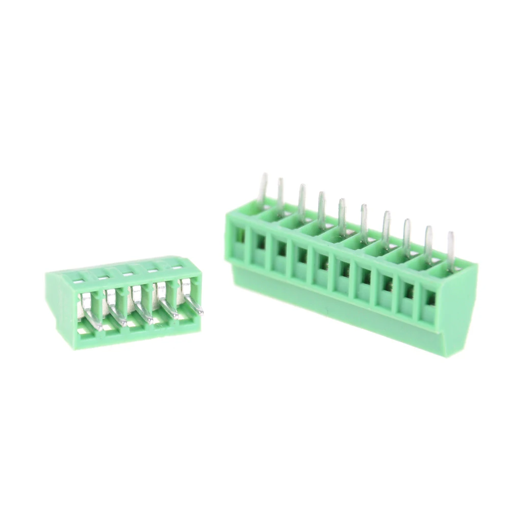 1 шт. зеленый 5 0 мм шаг PCB Пружинные клеммные блоки соединитель KF128 8 P 16 прямой