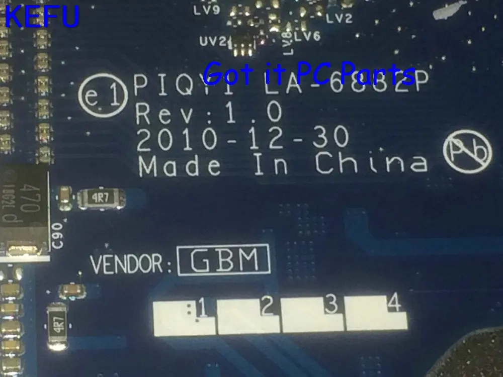 

В наличии. PIQY1 LA-6882P, для Lenovo Ideapad Y570, материнская плата ноутбука GT555, 1 Гб (подходит для процессора CORE I3 I5)