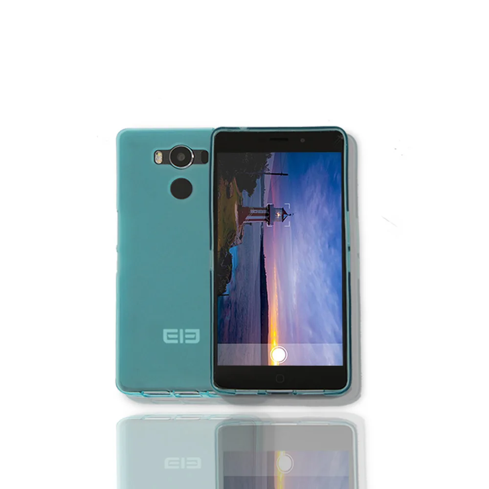 Soft blue Elephone P9000 чехол Противоскользящий TPU чехол для Elephone P9000 Прозрачный мягкий силиконовый чехол s - Цвет: Soft blue