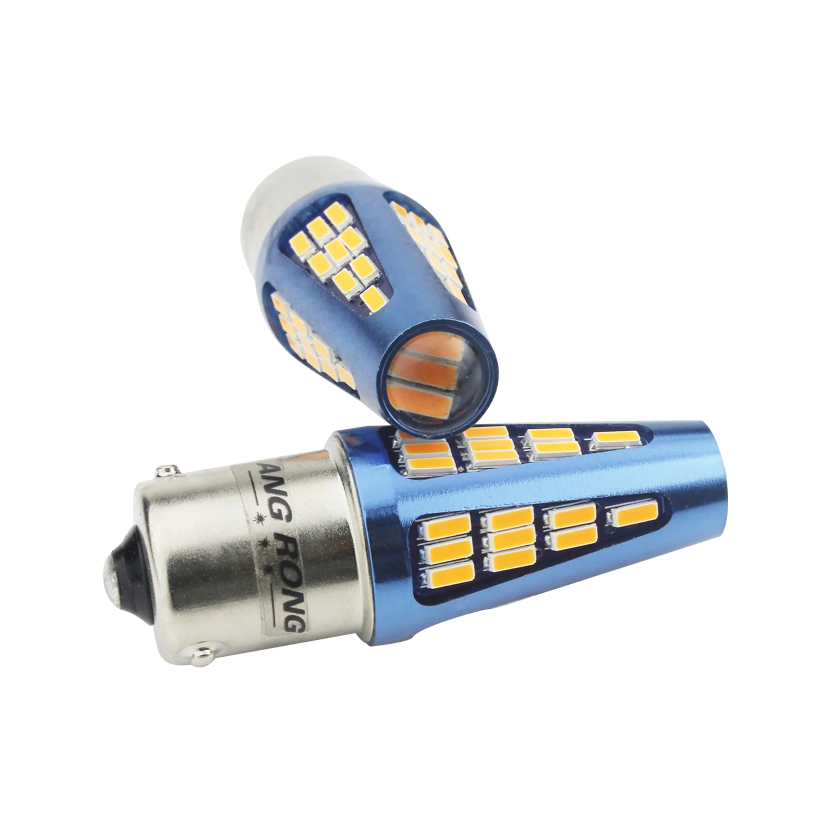 ANGRONG 2x581 PY21W BAU15s 48 SMD светодиодный бокосветильник указатель поворота Индикатор