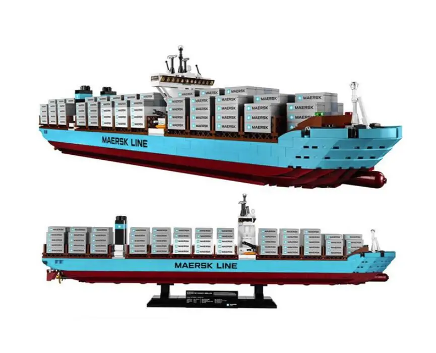 22002, 1518 шт., серия Technic, набор грузовых контейнеров Maersk, набор строительных блоков, кирпичи, модель, игрушки, подарок, 10241