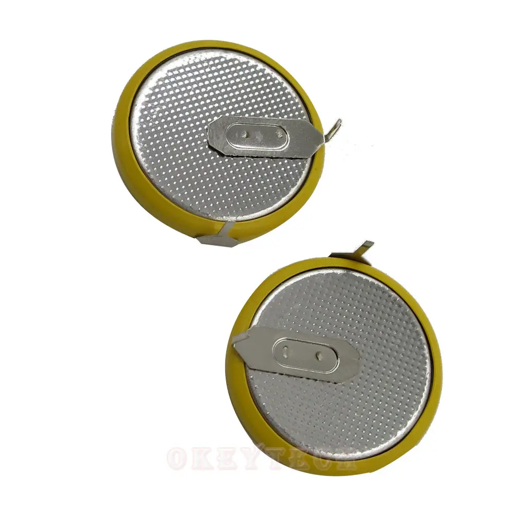 1/шт. Перезаряжаемый чехол для автомобильного ключа желтого цвета LIR 2025 3 6 V