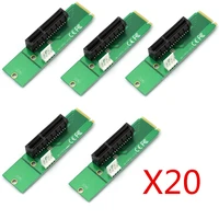 q13025 100 100 pcs wbtuo lm 141x v1 0 pci e 4x female to m 2 m male adapter key power cable with converter card