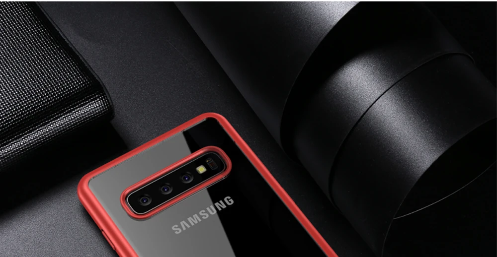 ITEUU противоударный Прозрачный чехол для samsung S10 S10 Plus S10E чехол s TPU акриловая прозрачная задняя крышка для samsung S10 S10PLUS S10E