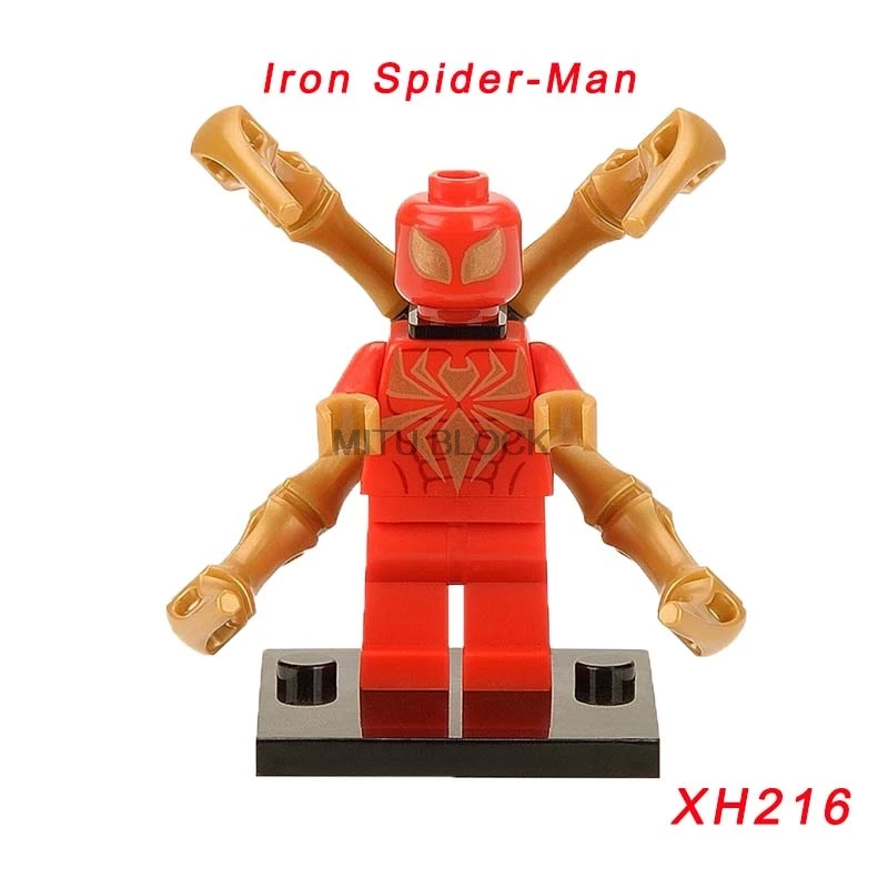 xh216 Фигурки супергероев Marvel, Человек-паук, муравей, Бэтмен, Железный человек, строительные блоки, мини-кубики - Цвет: xh216