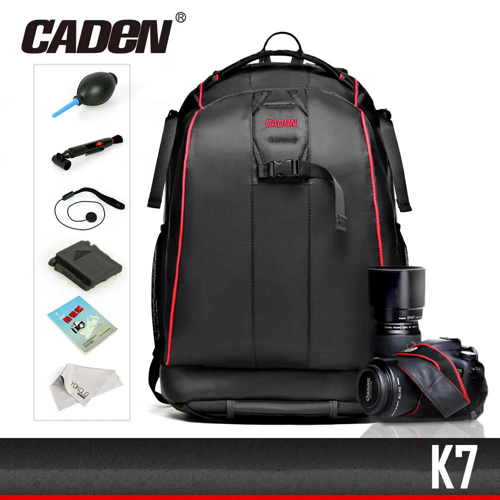 Caden DSLR сумка для камеры Сумка фото рюкзак Универсальный Большой вместительный