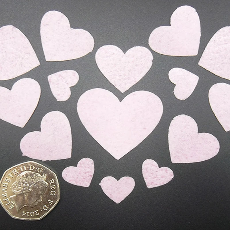 Съедобное сердце предварительно вырезать вафли кекс топперы торт идея украшения