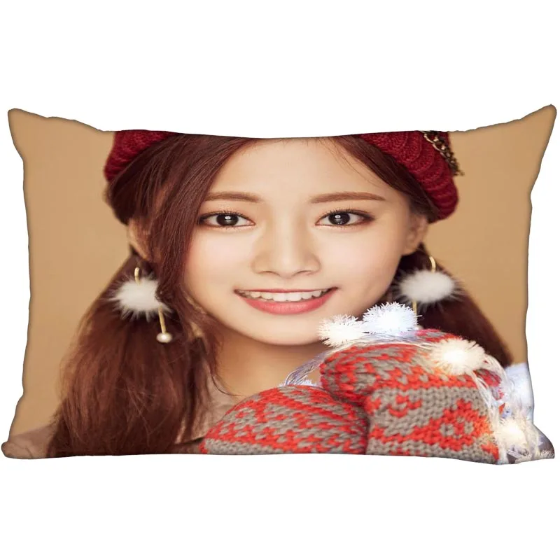 7 Горячая Корея-поп пользовательские Chou Tzuyu атласная наволочка 35x45 см(с одной стороны) печатных молнии Шелковый пружинный чехол индивидуальный логотип Подарочный - Цвет: 7