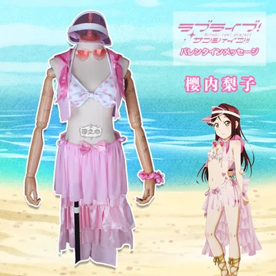Sakurauchi Riko Обувь в стиле аниме «Живая любовь! Аниме солнце! Aqours все члены SIC12 vol. 12 сексуальный купальник бикини униформа косплей костюм новинка - Цвет: Sakurauchi Riko