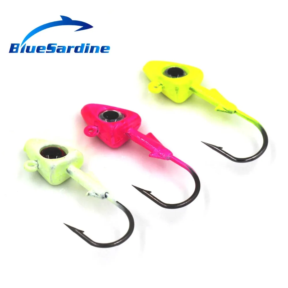 BlueSardine 3 шт. 9 2 г 4 5 см металлические крючки для головы из углеродистой стали джиг