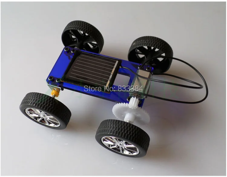 Забавно! DIY 5 шт Мини солнечный автомобиль для производства технологии