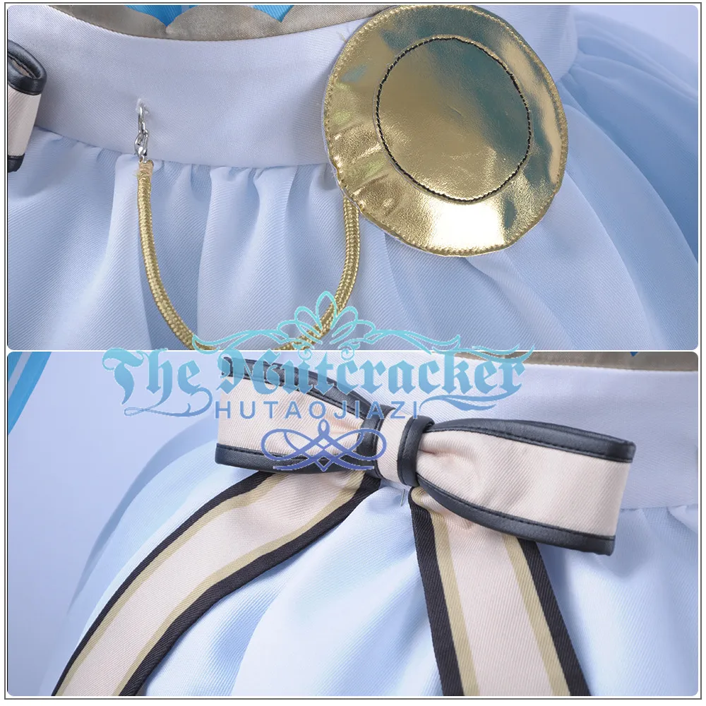 Костюм для косплея Love live Tea Party Unawakened Ayase Eli Cos сексуальная униформа синяя короткая
