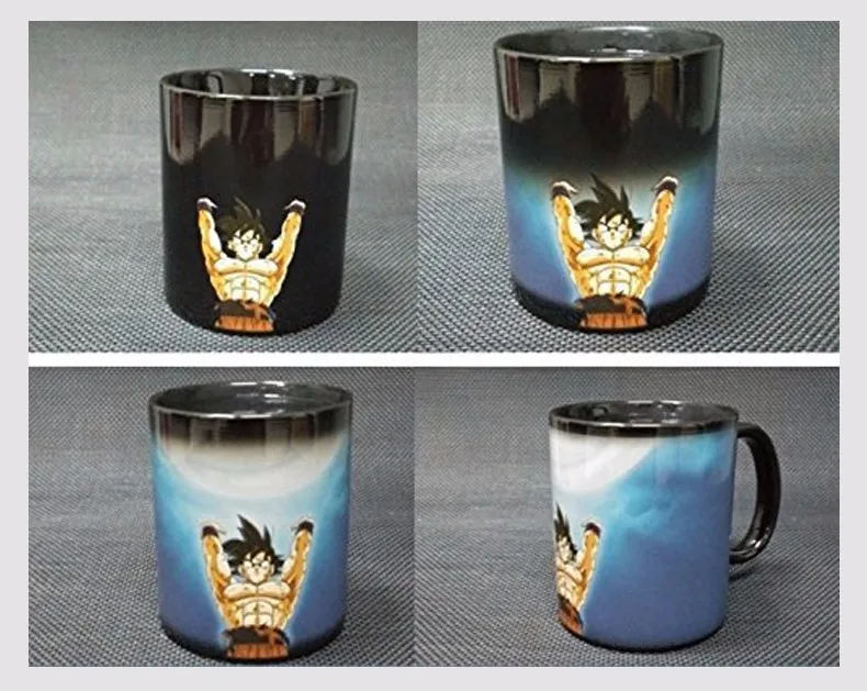 Dragon Ball Z кружка Taza SON Goku термореактивная Волшебная меняющая цвет кружка Супер Saiyan Caneca кофейная чашка для друга подарок