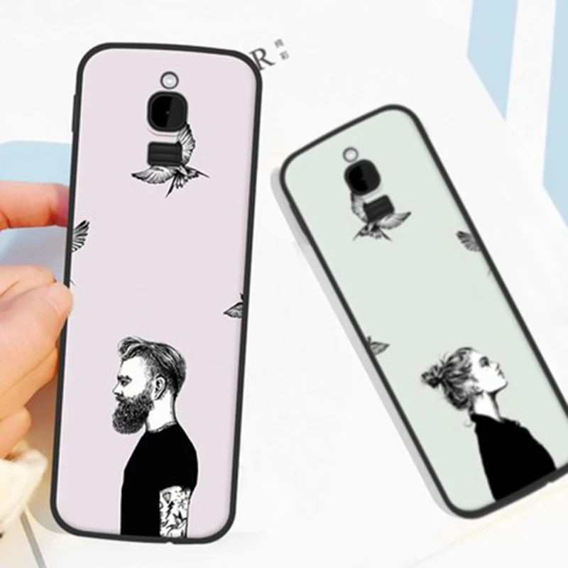 2 шт. чехол для Nokia 8110 мультяшный мягкий TA-1059 телефона Nokia8110 задние Чехлы оболочка