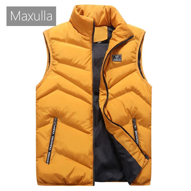 Мужская куртка Maxulla жилет без рукавов зимние модные повседневные пальто мужской
