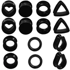 Пара силиконовых ушных пробок, измерительные серьги, женские и мужские ушные пробки, пирсинг для тоннелей на теле, расширитель, ушные носилки, пирсинг, украшения 4 мм-22 мм