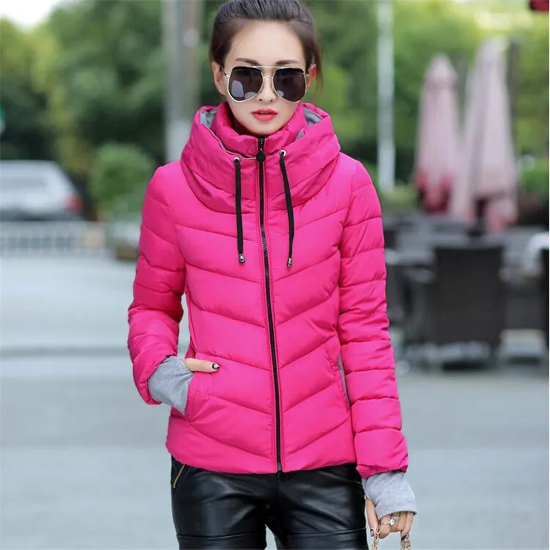 2019 зимняя куртка женская плюс размер короткие парки Толстая Повседневная