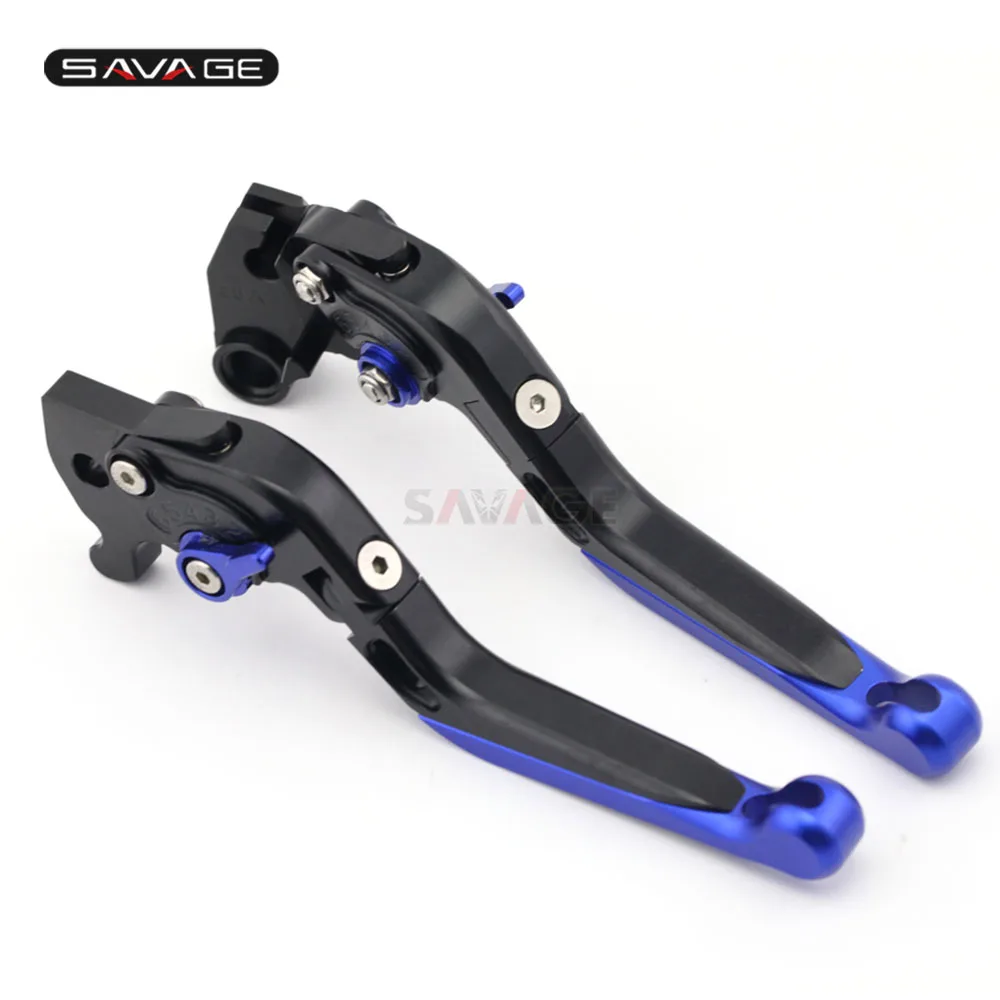 BlackBlue Тормозной рычаг сцепления для YAMAHA MT15 M-slaz 150/FZ150i Аксессуары для мотоциклов Регулируемая Складная Выдвижная - Цвет: BlackBlue