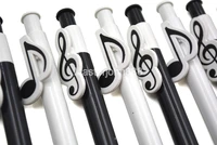 6pcs piano music note treble clef paper ball point pen blue refill push on structure student music staff musician song writer