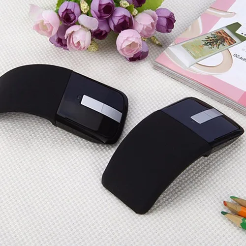 2,4 ГГц Arc Touch Беспроводная оптическая мышь Мыши с USB Приемником Для ПК ноутбука