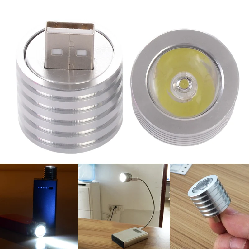 1 шт. мини USB светодиодный портативный прожектор лампа Мобильный фонарик с питанием AI88