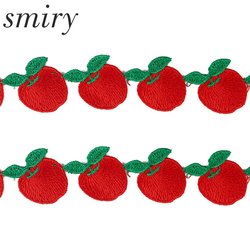 Smiry маленькая вишневая красивая кружевная ткань ручная работа вышитая швейная