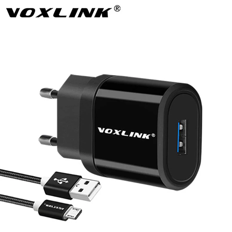 USB зарядное устройство VOXLINK 1 порт 5 В 2 А настенное/дорожное портативный зарядный