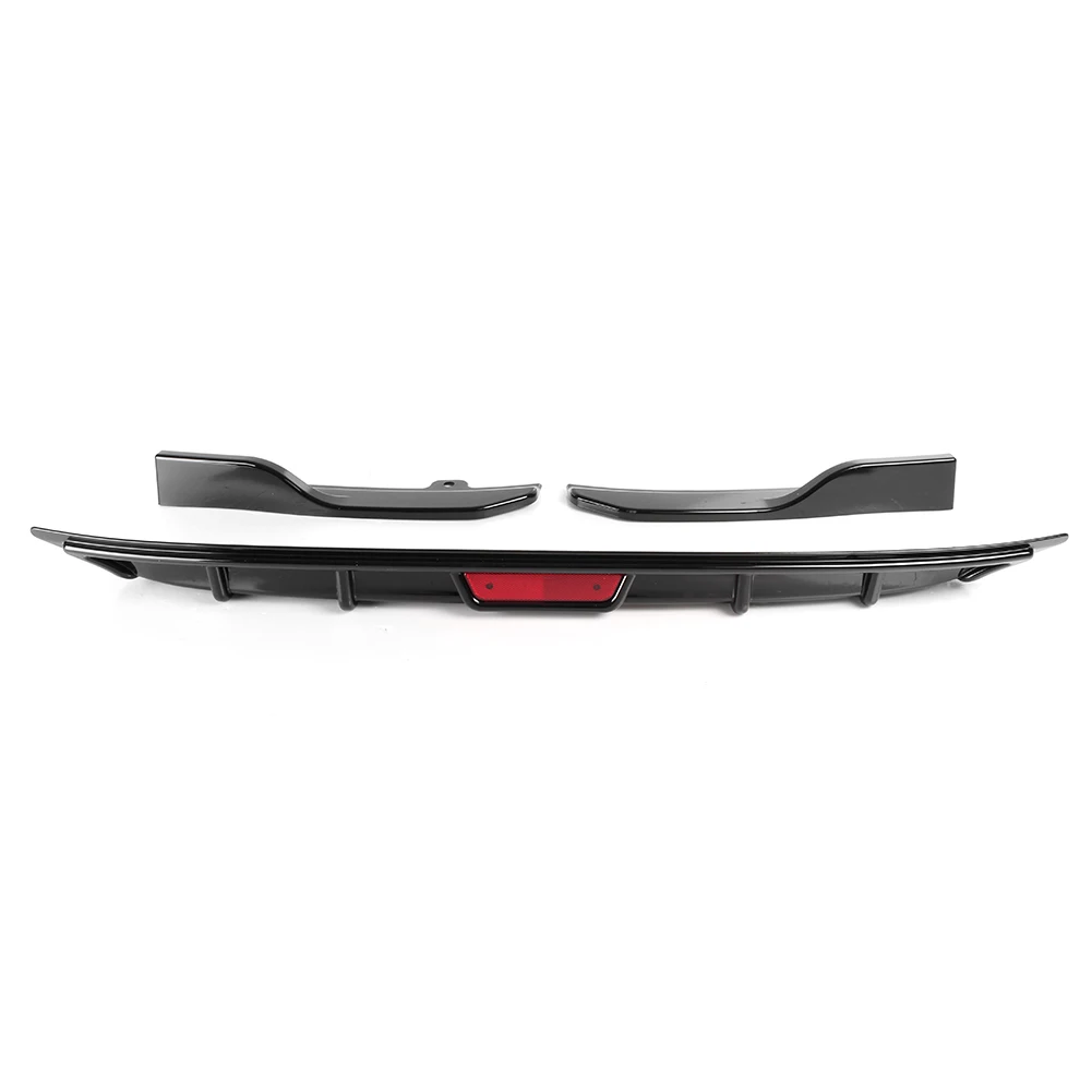 Rear Bumper Lip Spoiler Wing For Honda Accord 10th 2018 2019 3PCS Glossy Black ABS | Автомобили и мотоциклы