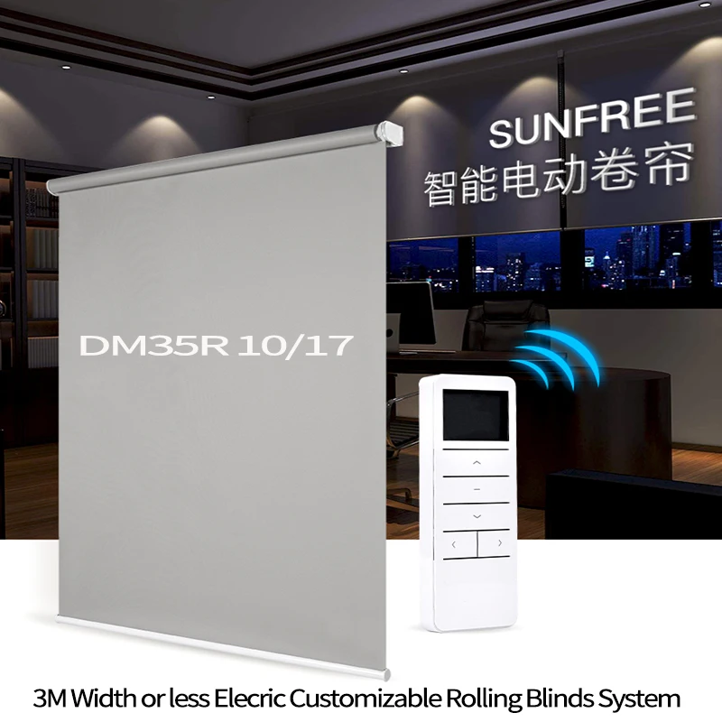 Dooya трубчатый двигатель DM35S/35R умный дом автоматизации 3 м ширина Электрический настраиваемые рулонные жалюзи системы