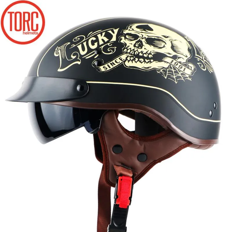 TORC half face bike helmet for all kidns of chopper bikes summer helmet DOT approved motorbike helmet T50 helmet