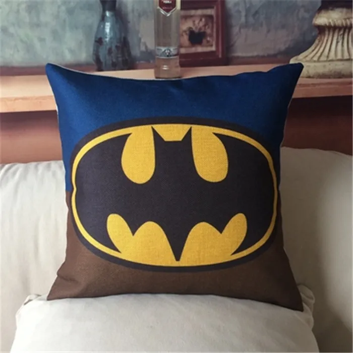 Подушка хлопковая для дивана с принтом супергероев 1 шт. | Дом и сад