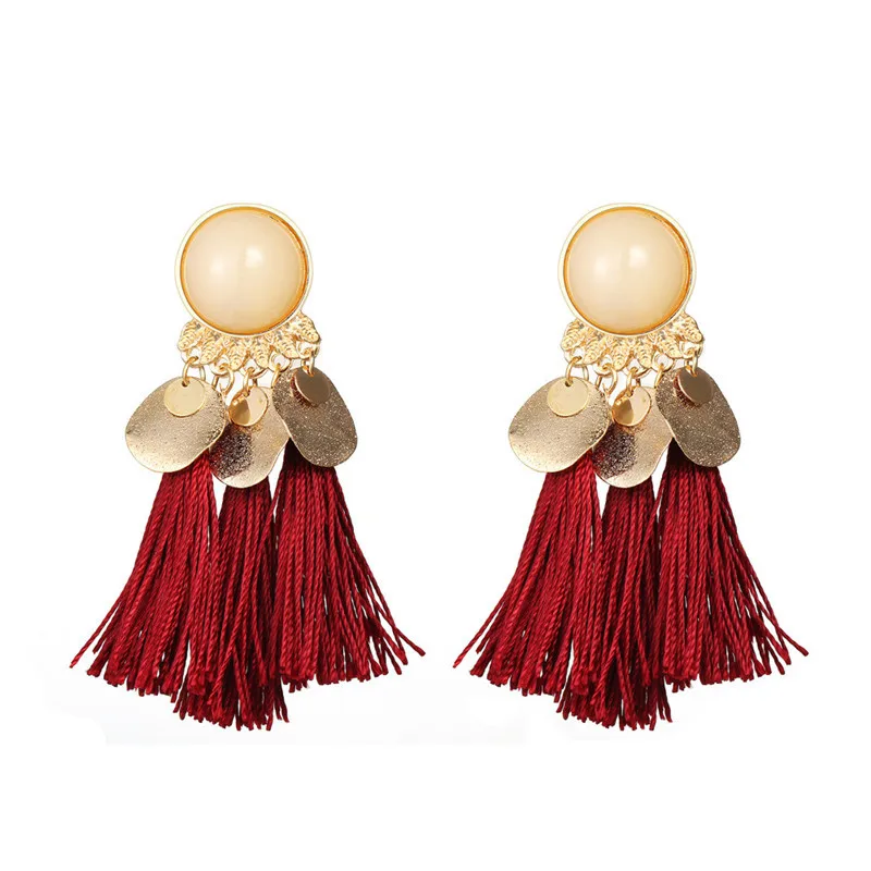 AY Fashion Multicolor Shake Sequin Tassel Earrings for Women Girls Party Vintage Glamour Bohemian Drop Jewelry Gift | Украшения и