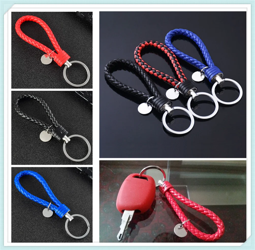 Новые формы автомобиля кулон новый тканый кожаный брелок на веревке &quotсделай